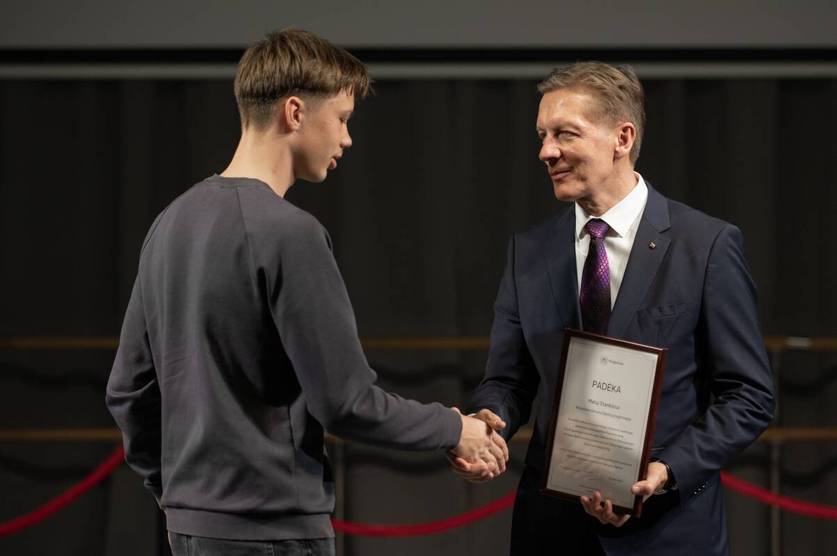 Klaipėdos miesto Mero kalėdinis priėmimas gabiausiems mokiniams 2025