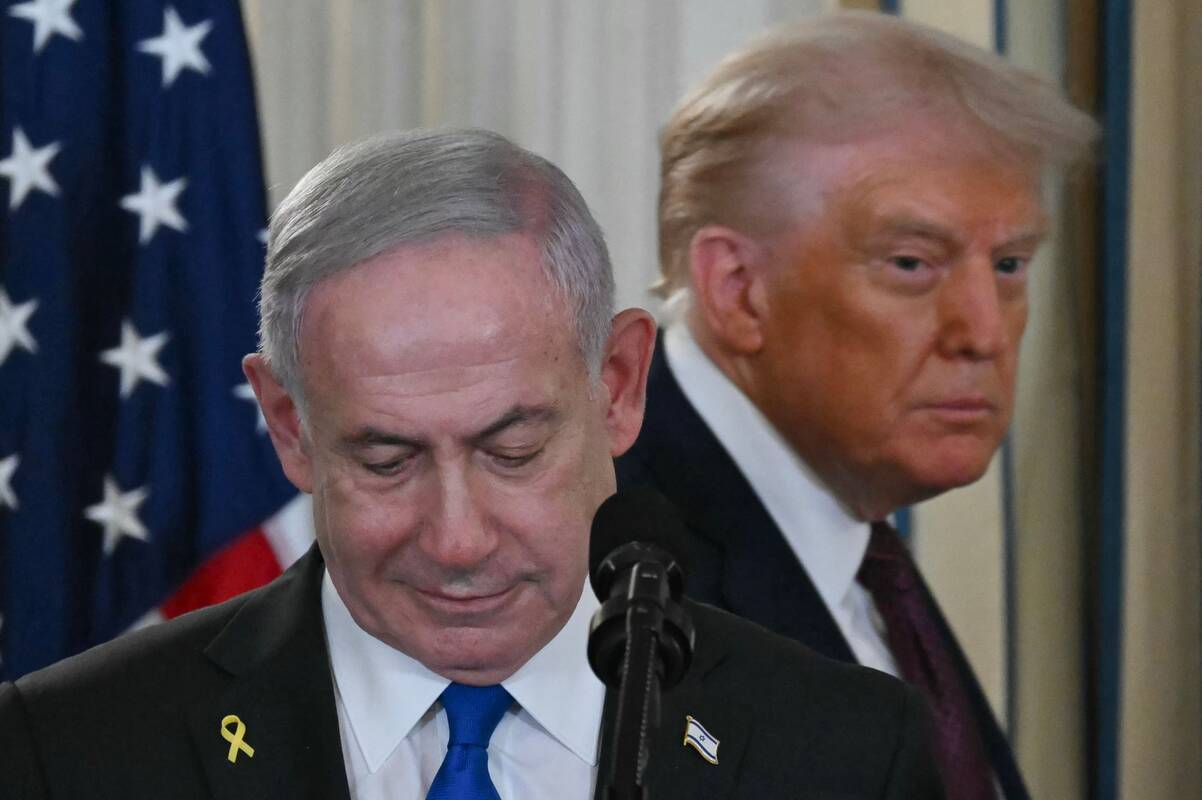 Benjaminas Netanyahu ir Donaldas Trumpas