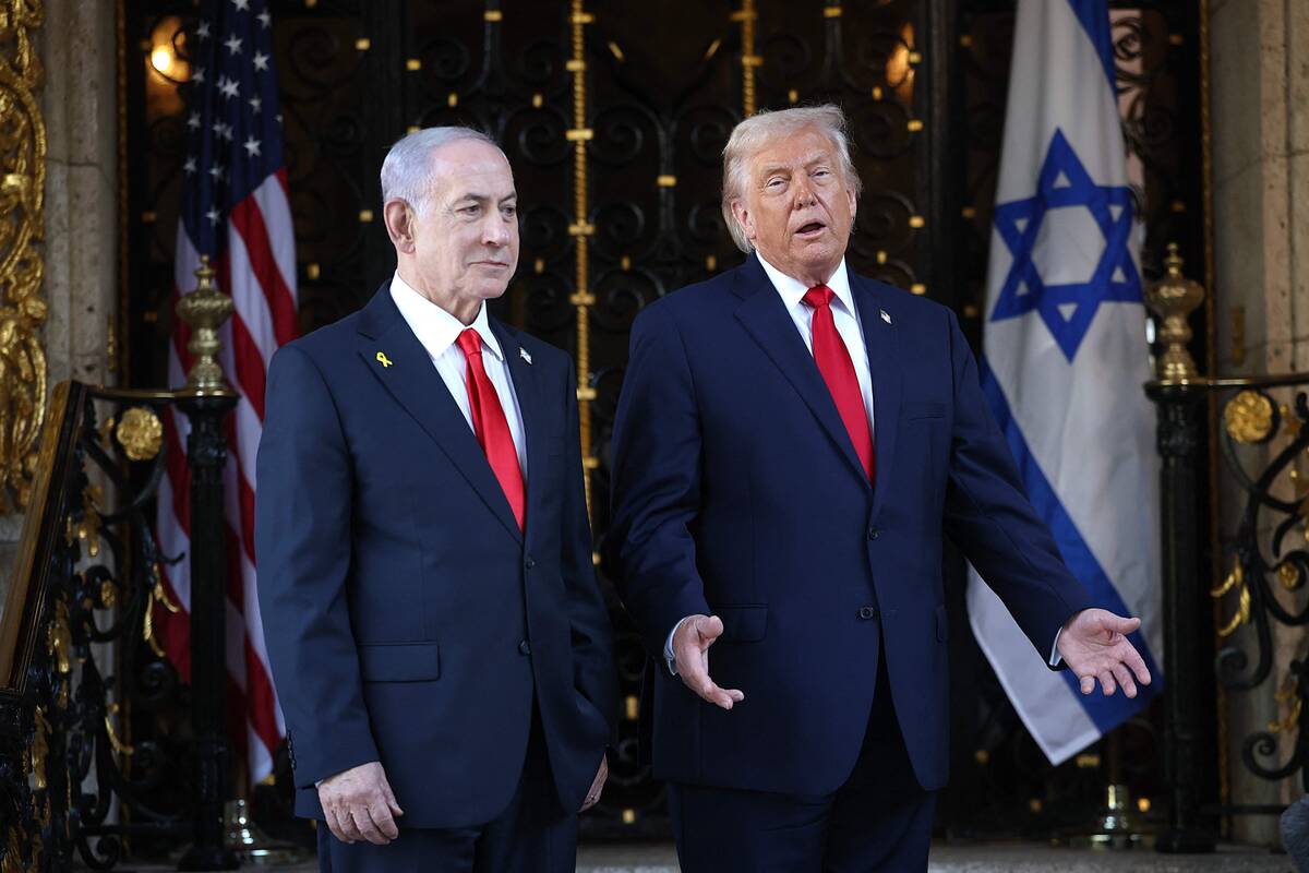 Benjaminas Netanyahu ir Donaldas Trumpas