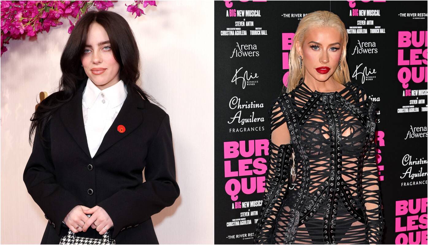 Billie Eilish ir Christina Aguilera 