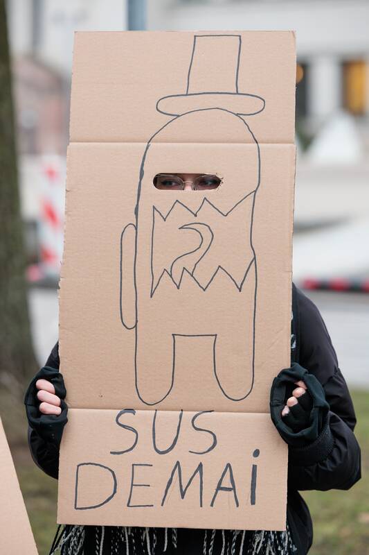 Kauno jaunimo protestas „Šalin rankas nuo laisvo žodžio“