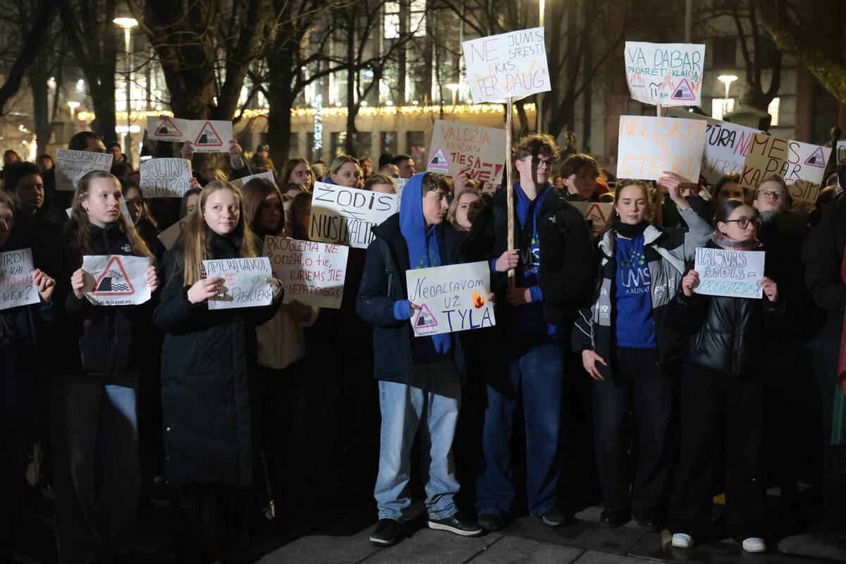 Kaune – protestas už laisvą žodį
