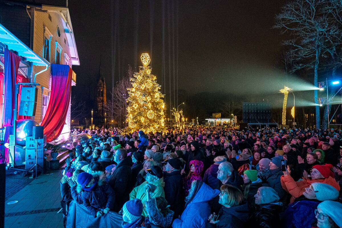 Palangos Kalėdų eglės įžiebimas
