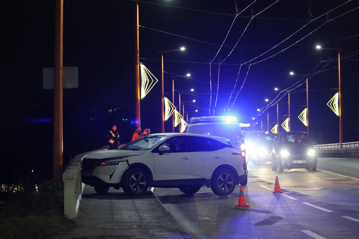 Avarija ant P. Vileišio tilto