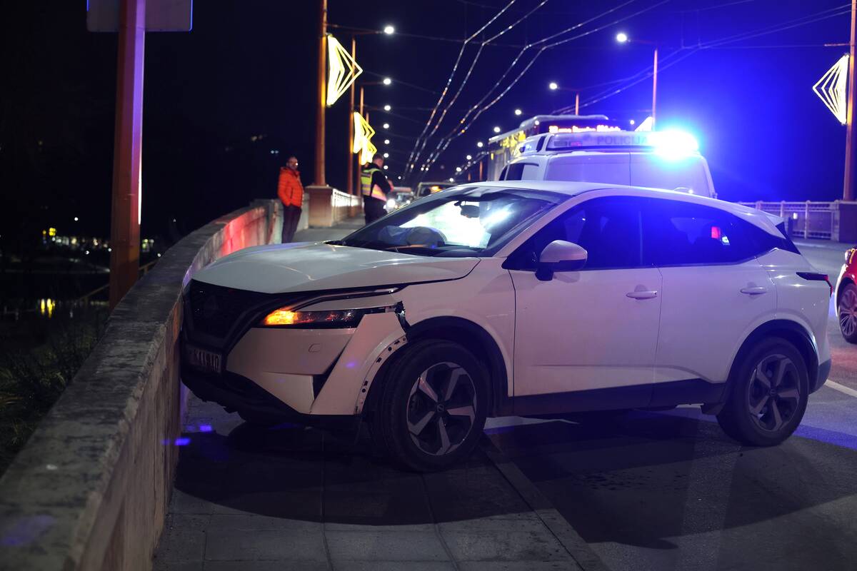 Avarija ant P. Vileišio tilto