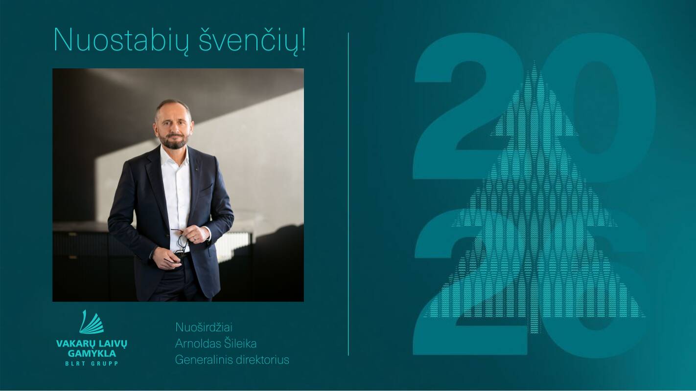 Vakarų laivų gamyklos generalinis direktorius sveikina švenčių proga