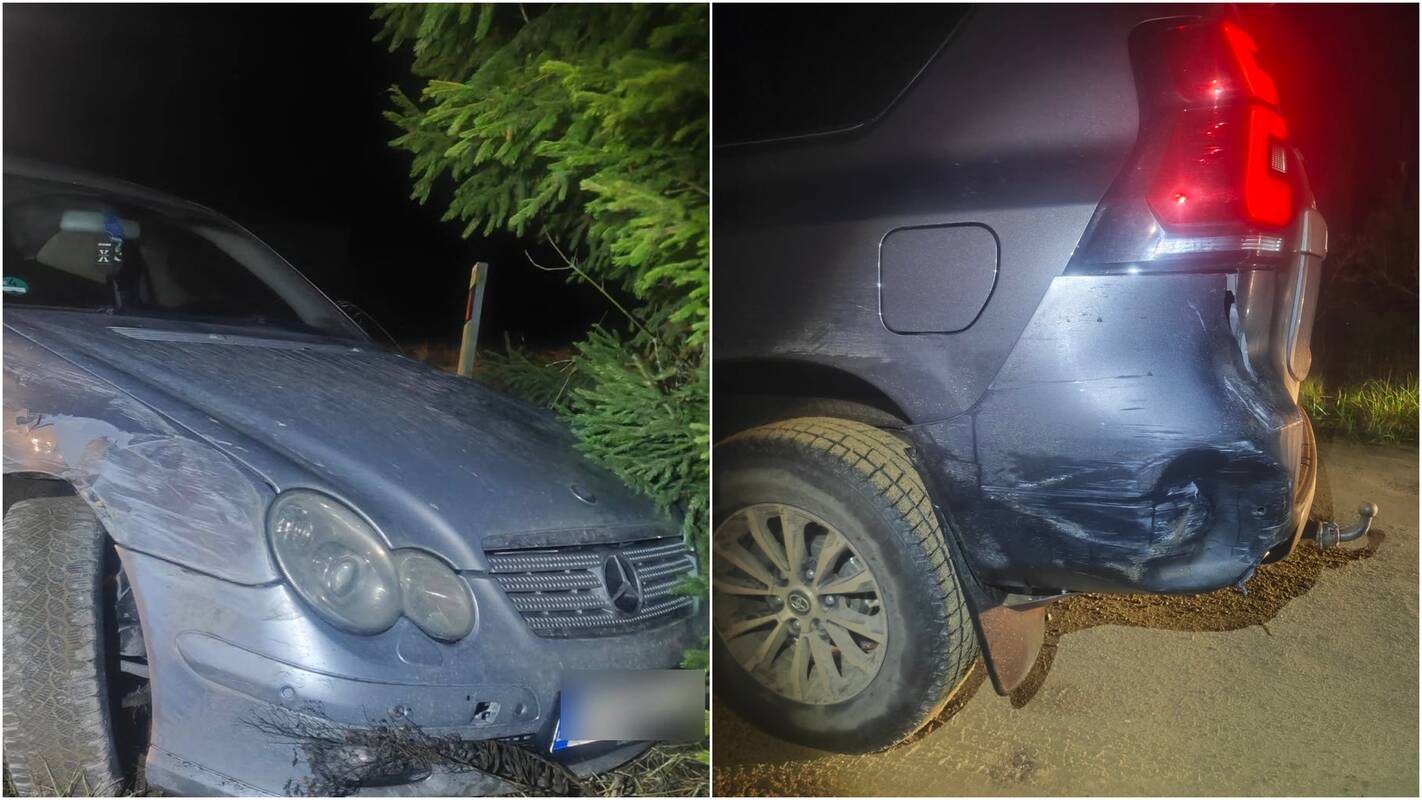 Vilniaus rajone girtas vairuotojas kliudė pasieniečių visureigį ir bandė pabėgti