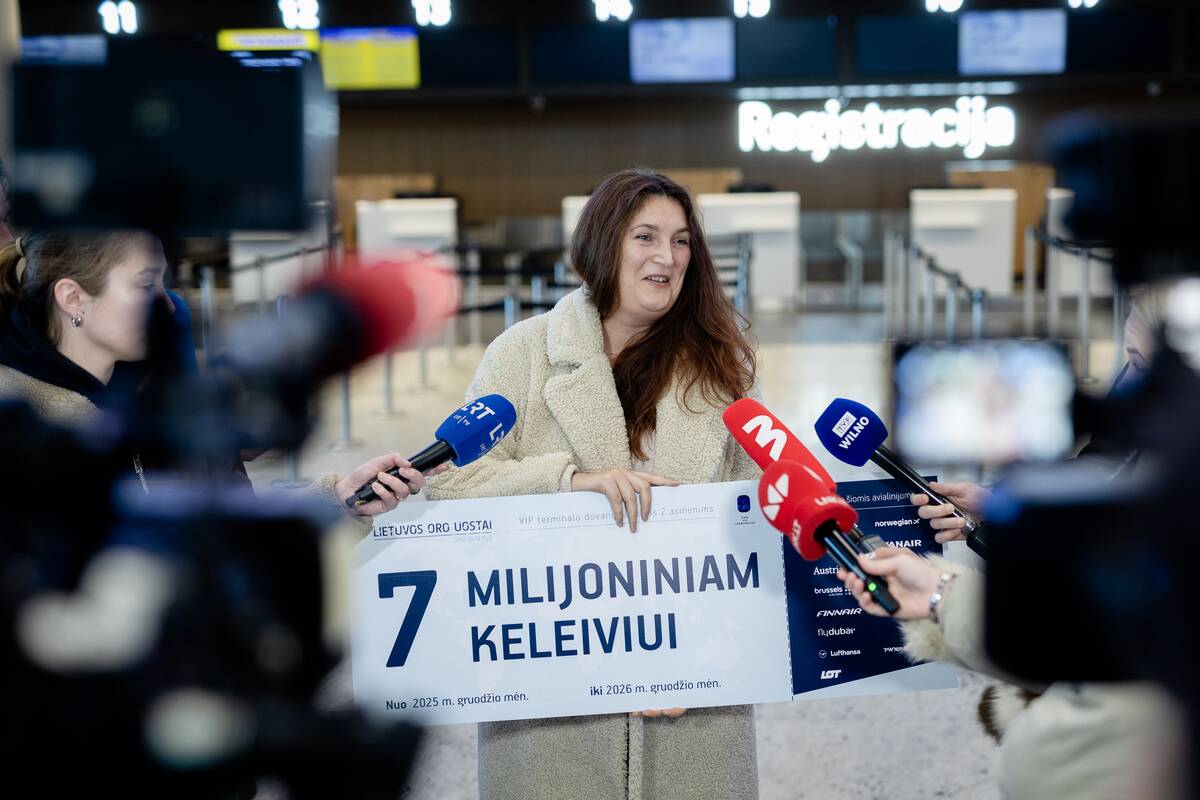 Pasveikintas septynimilijonasis keleivis