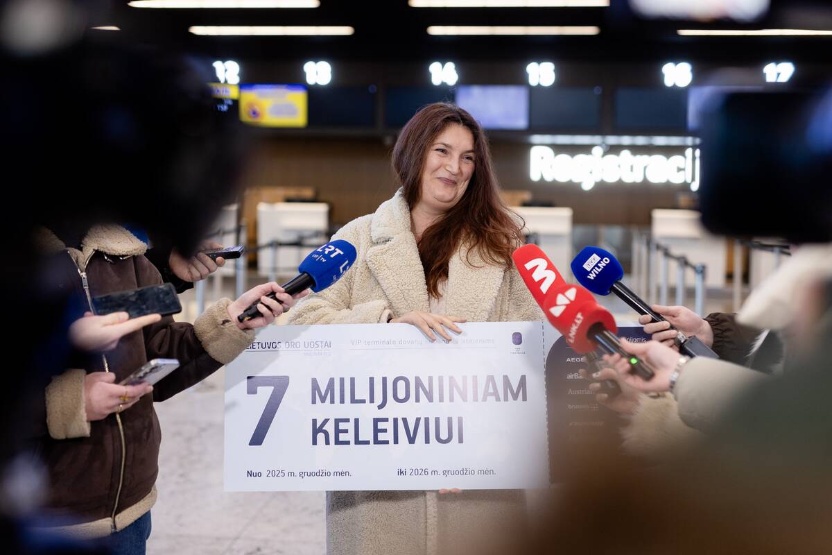 Pasveikintas septynimilijonasis keleivis