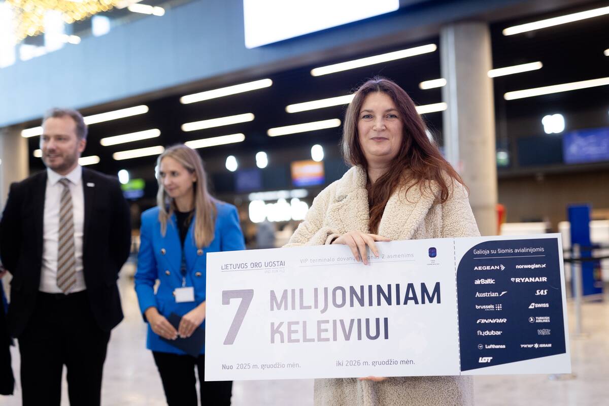 Pasveikintas septynimilijonasis keleivis