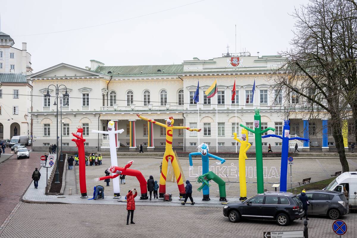 Instaliacija – bestuburių oro žmogeliukų parkas