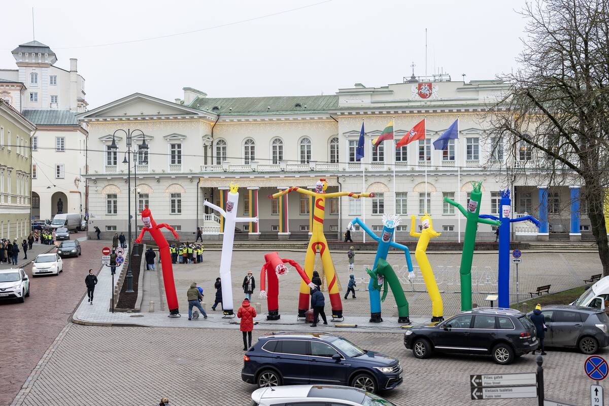 Instaliacija – bestuburių oro žmogeliukų parkas