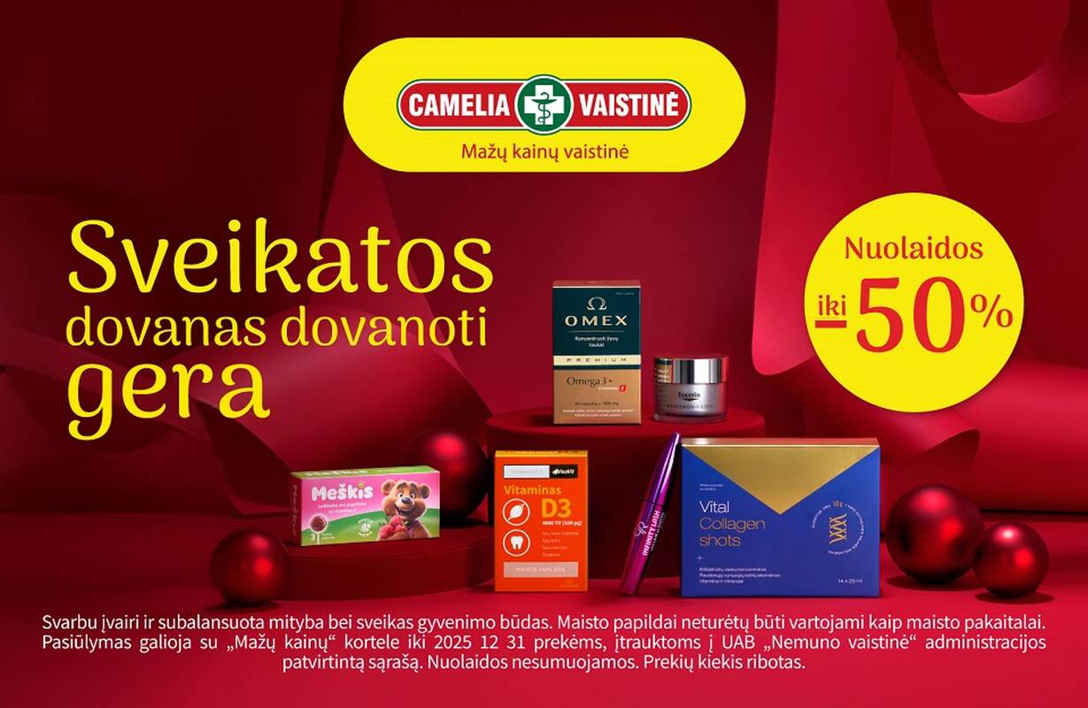 Kalėdų proga „Camelia“ artimiesiems ragina dovanoti prasmingas dovanas