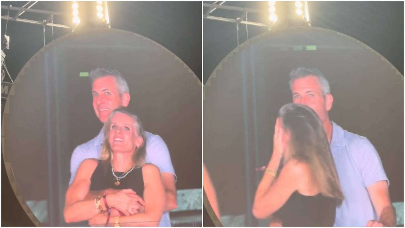 „Coldplay“ koncerte boso glėbyje užtikta moteris pagaliau nutraukė tylą