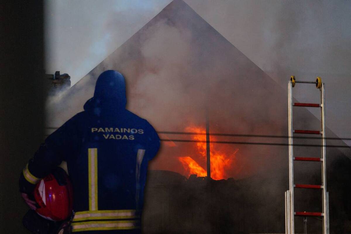 Kėdainių rajone per gaisrą sudegė ūkinis pastatas, automobilis, keturratis