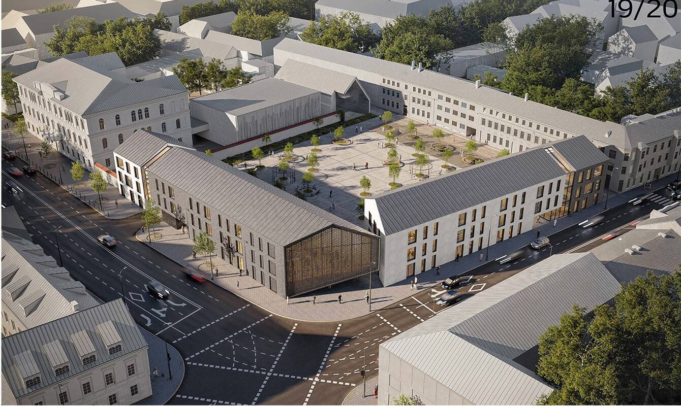 Pokyčiai: Steigiamojo Seimo aikštę planuojama užstatyti pastatais.