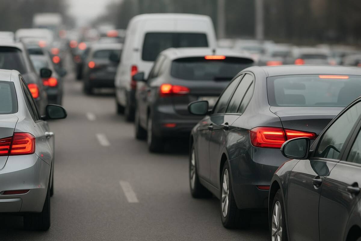 Spėjimai: manoma, kad spūstys susidaro ir dėl to, kad ne visi vairuotojai moka KET.