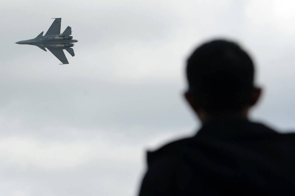 Ukrainos žvalgyba pranešė smogusi dviem Rusijos naikintuvams