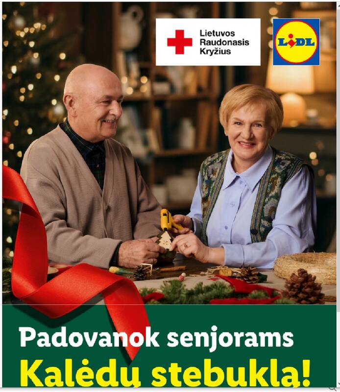 Iniciatyva „Šviesių minčių Kalėdos“ kartu su „Lidl“ kviečia padovanoti bendrystės jausmą senjorams