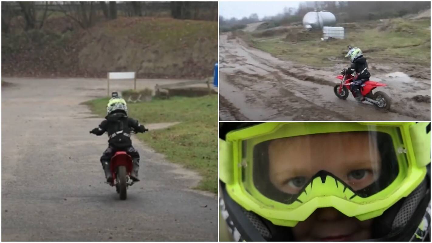 Trimetis ant motociklo – milijonai peržiūrų ir audringos reakcijos