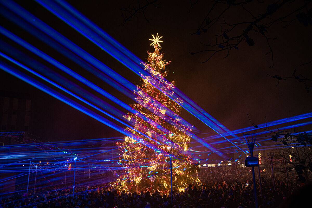 Mažeikių Kalėdų eglės įžiebimas