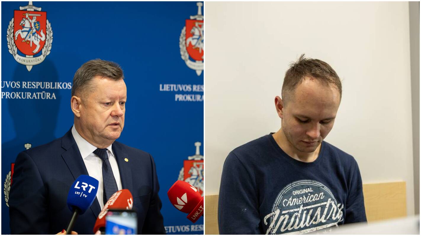 Rimas Bradūnas (kairėje) ir Benas Mikutavičius