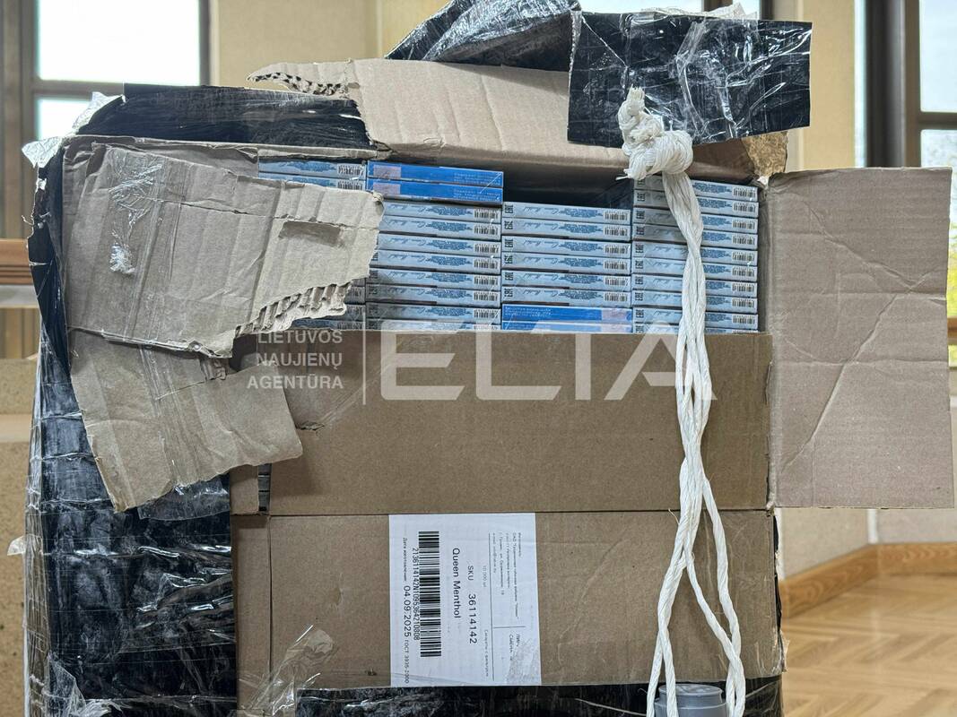 Už 30 tūkst. pakelių cigarečių laikymą teismas skyrė beveik 20 tūkst. eurų baudą