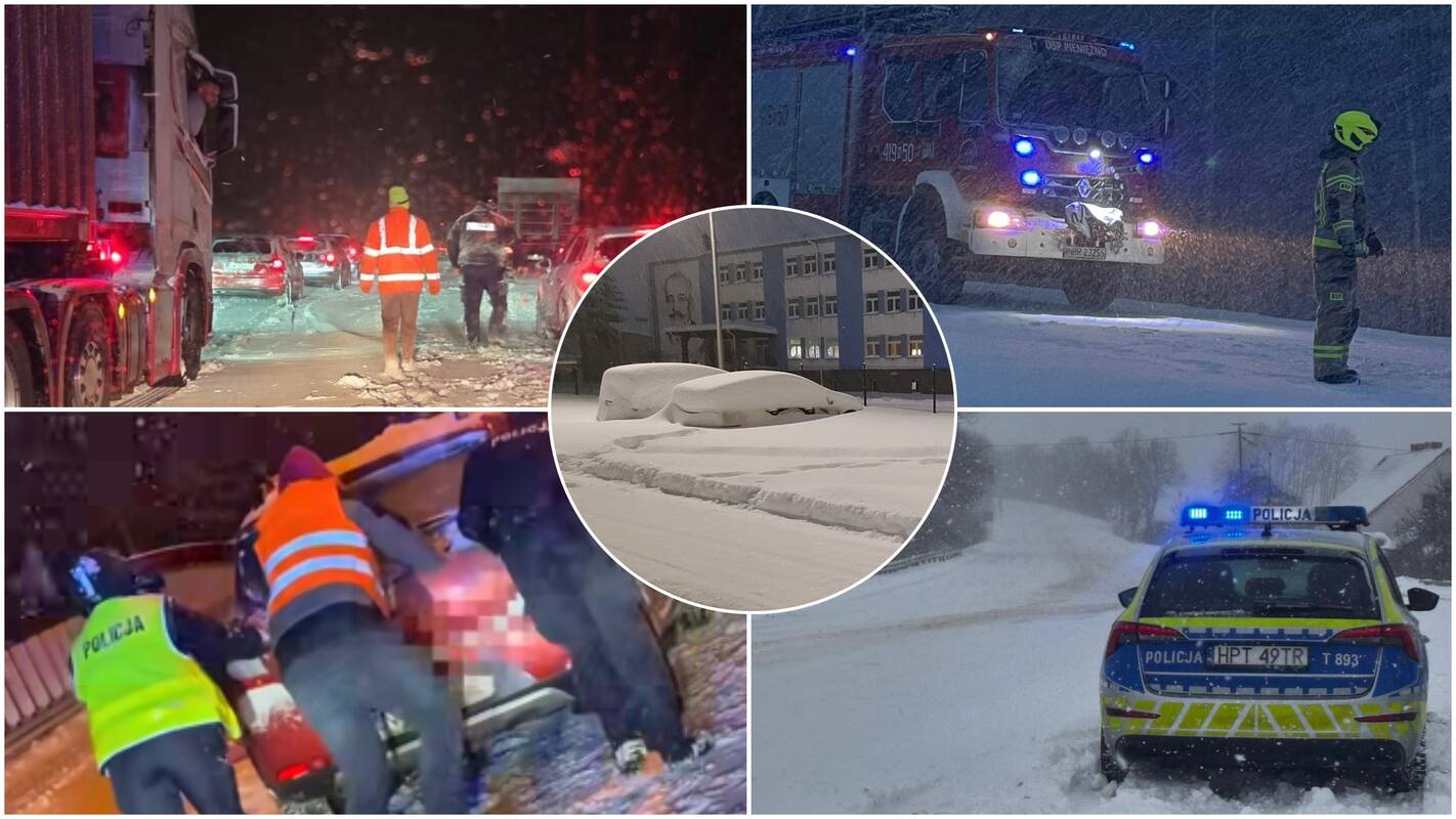 Sniegas paralyžiavo kaimyninę šalį: dėl pūgos keliai tapo neįveikiami, sutriko oro uosto veikla