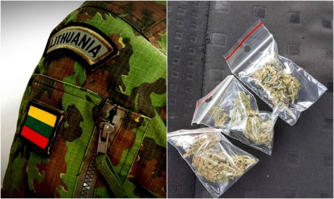 Karys pričiuptas su narkotikais