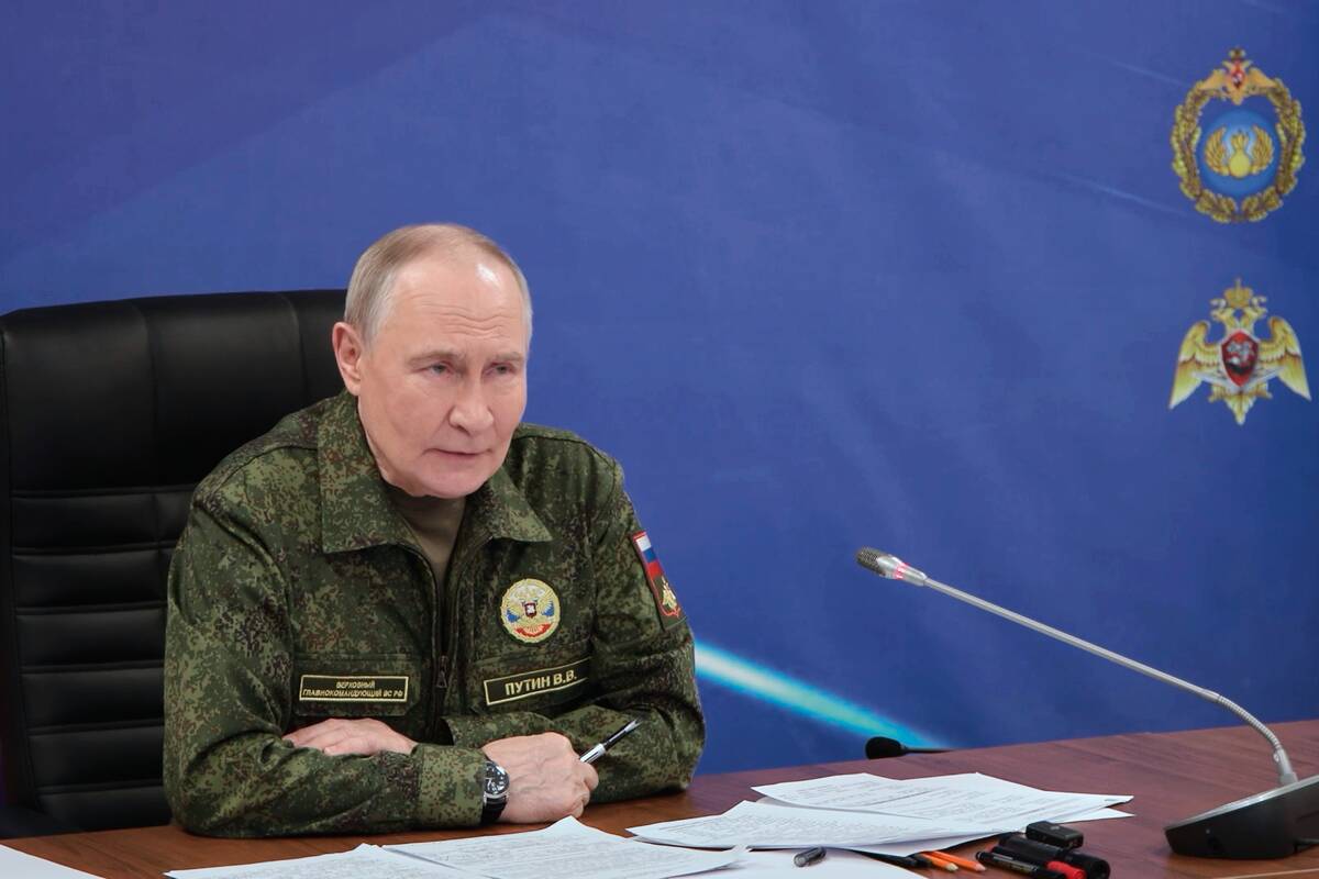 Naujųjų metų išvakarėse Putinas pareiškė, kad tikisi laimėti karą