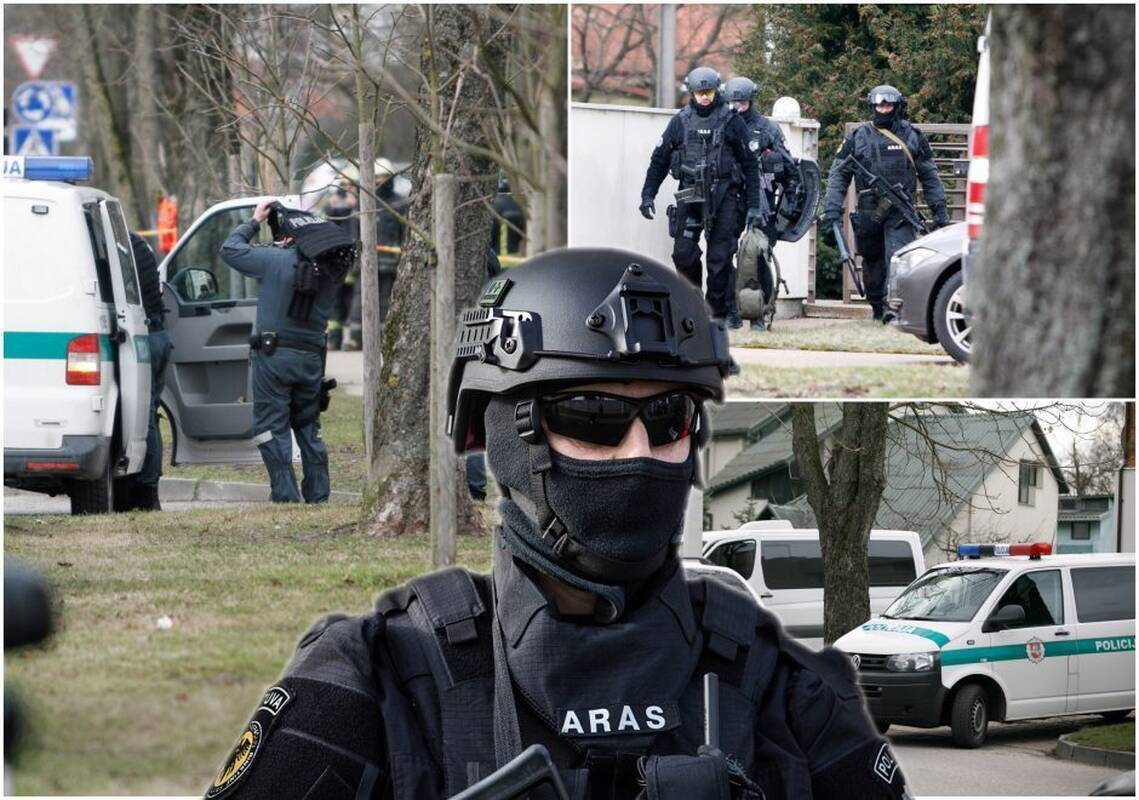 Namą Kybartuose šturmavo „Aras“: girtas vyras turėjo maišą sprogmenų