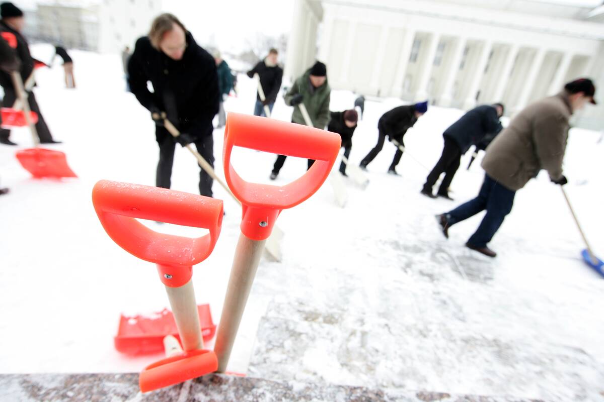 Dėl gausaus sniego prekybininkai trina rankomis