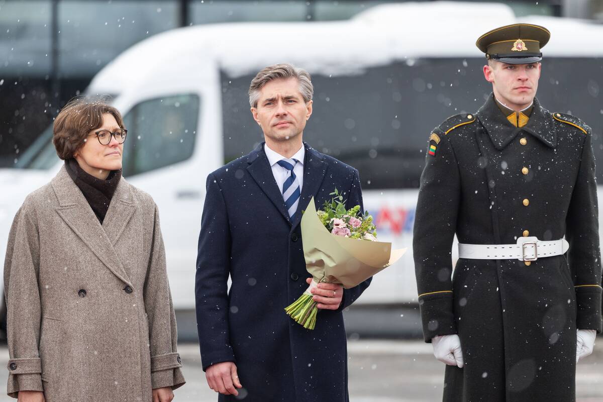 Danijos karaliaus ir karalienės pasitikimas Vilniaus oro uoste