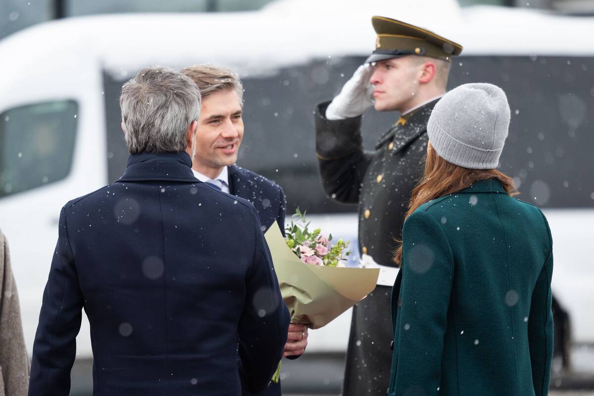 Danijos karaliaus ir karalienės pasitikimas Vilniaus oro uoste