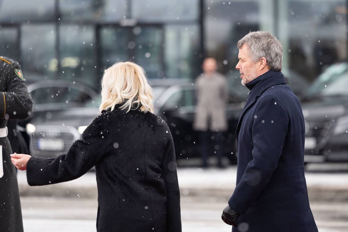 Danijos karaliaus ir karalienės pasitikimas Vilniaus oro uoste