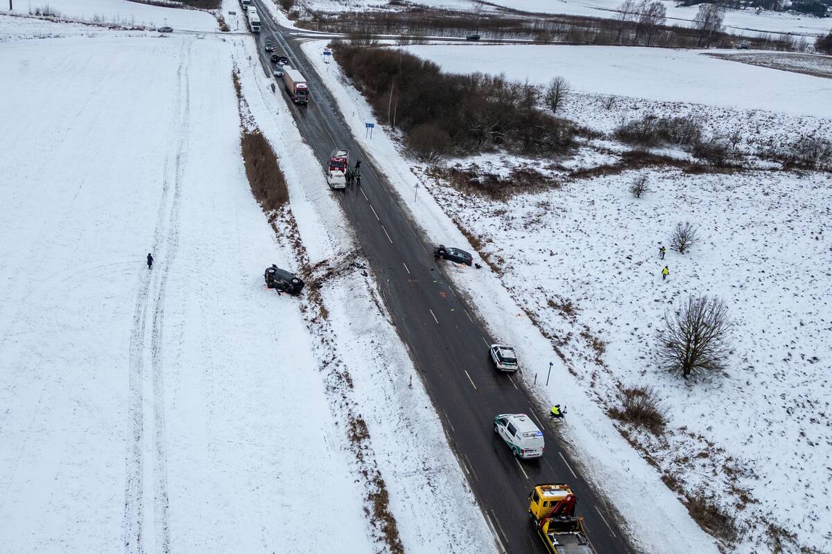Tragiška avarija Kaišiadorių rajone: žuvo du vaikai