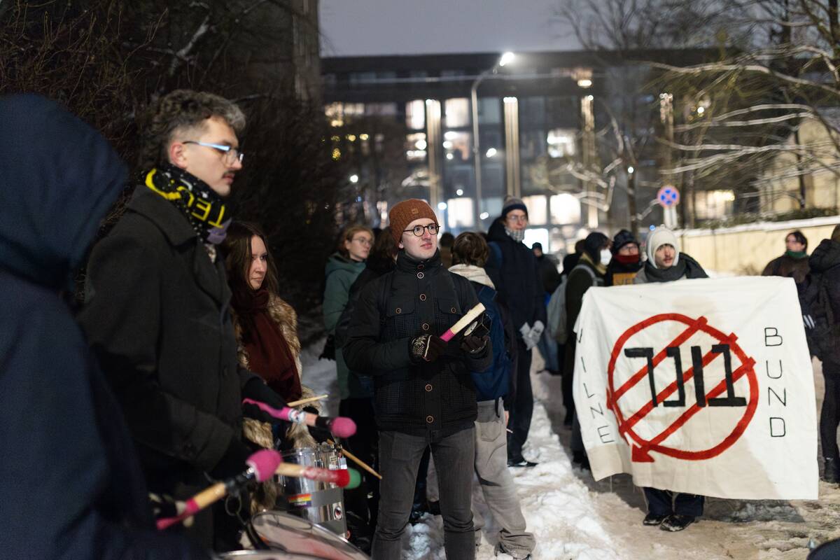 Protesto akcija prieš JAV veiksmus Venesueloje