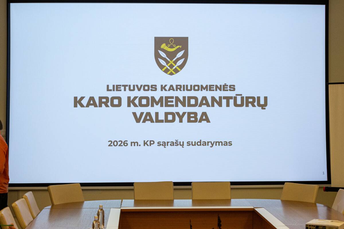 2026 metų karo prievolininkų sąrašo sudarymas