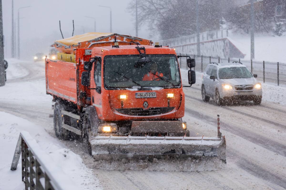 Sostinėje – gausus snygis