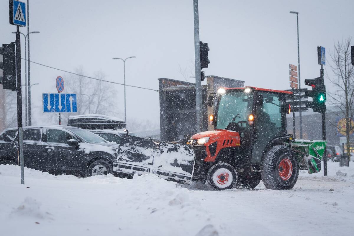 Sostinėje – gausus snygis