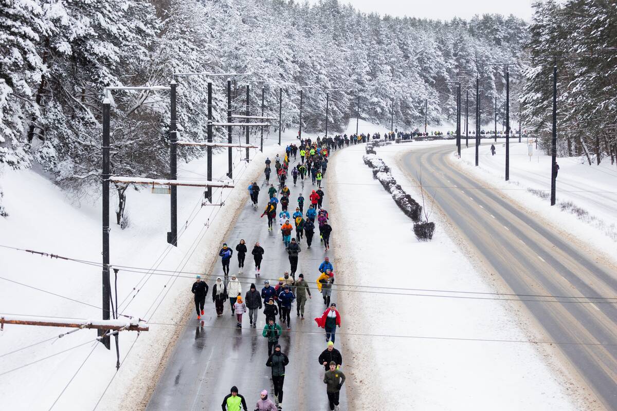 Vilniuje – bėgimas „Gyvybės ir mirties keliu“ 