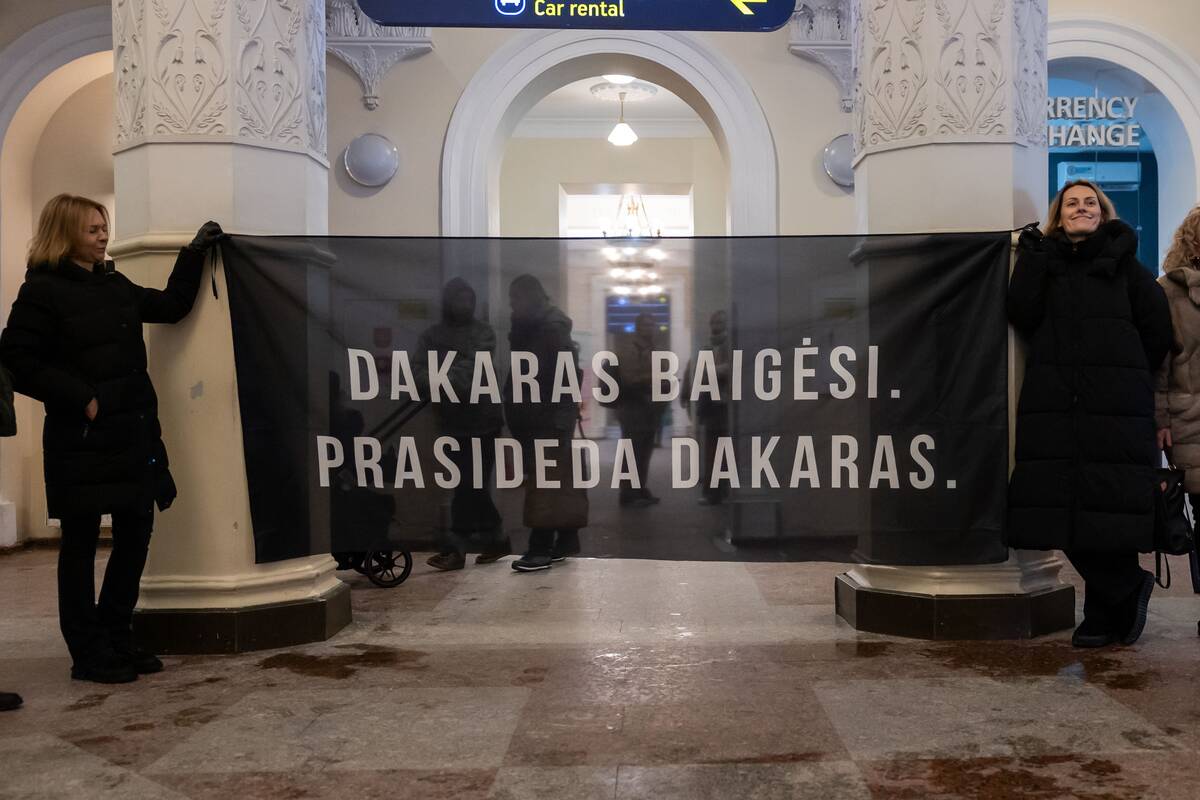 Benedikto Vanago pasitikimas oro uoste