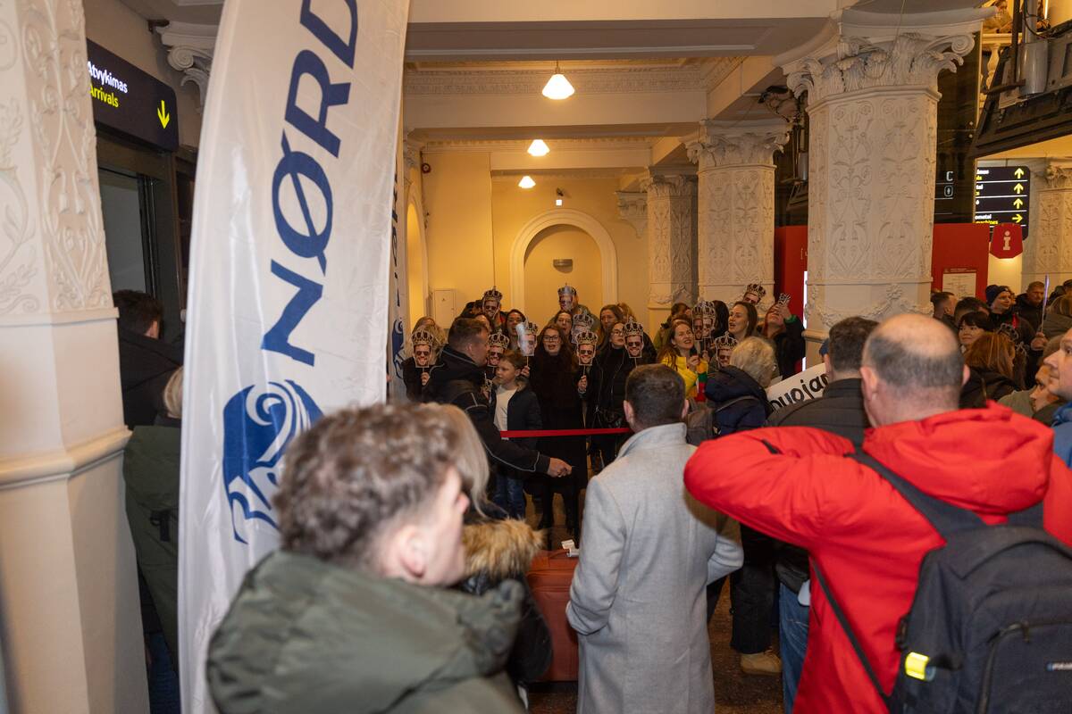 Dakaro ralio čempionų pasitikimas Vilniaus oro uoste