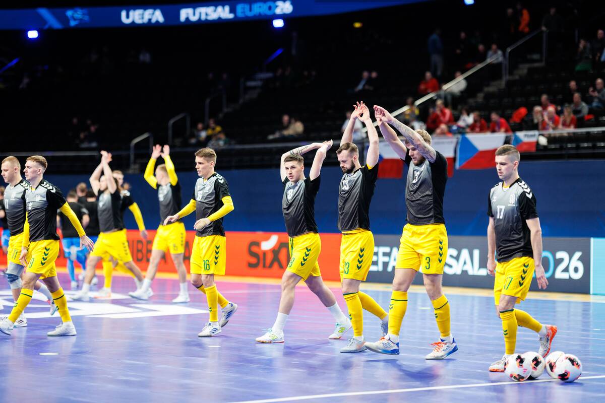 Europos salės futbolo čempionatas: Lietuva–Čekija