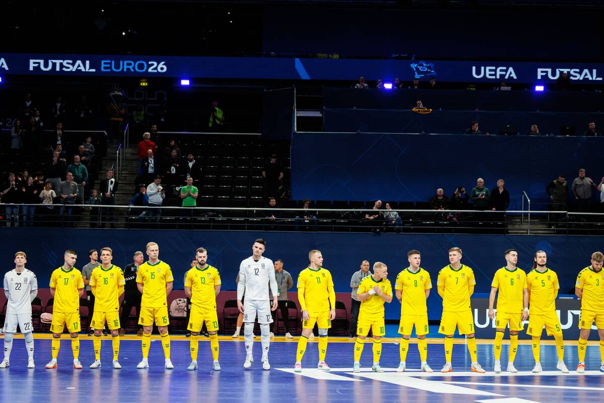 Europos salės futbolo čempionatas: Lietuva–Čekija