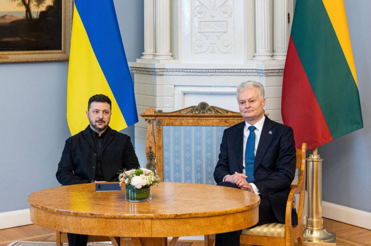 Gitanas Nausėda ir Volodymyras Zelenskis