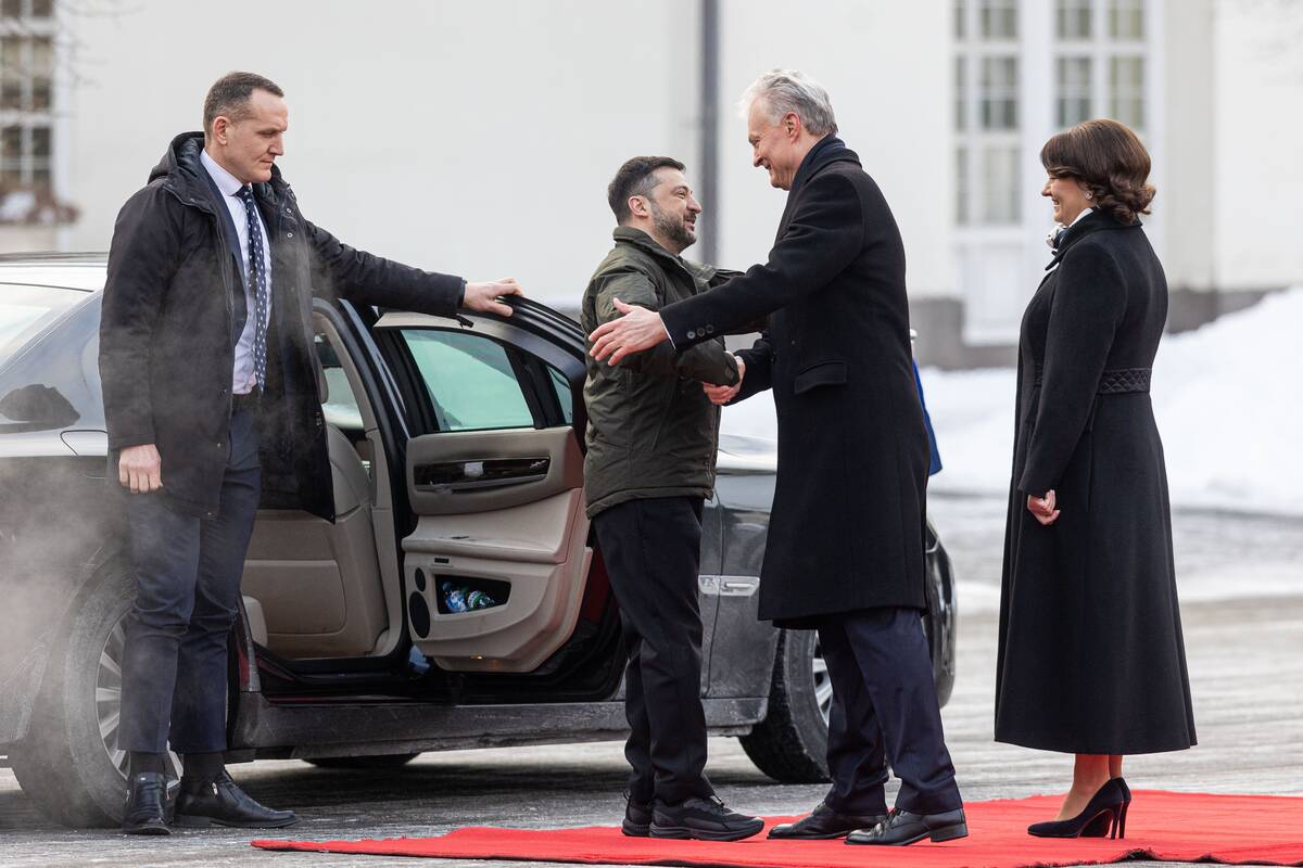 Į Prezidentūrą atvyko Ukrainos prezidentas ir pirmoji šalies ponia