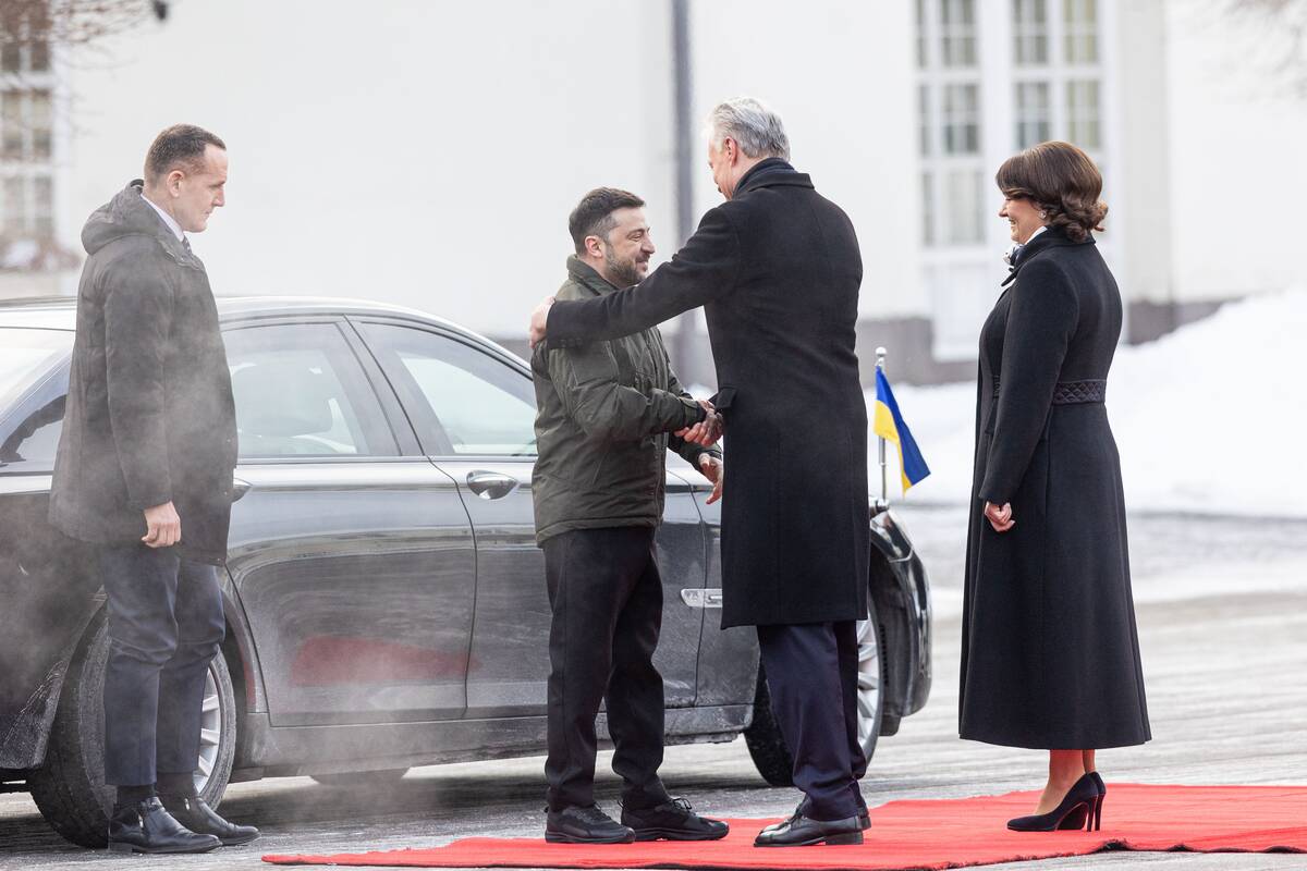 Į Prezidentūrą atvyko Ukrainos prezidentas ir pirmoji šalies ponia