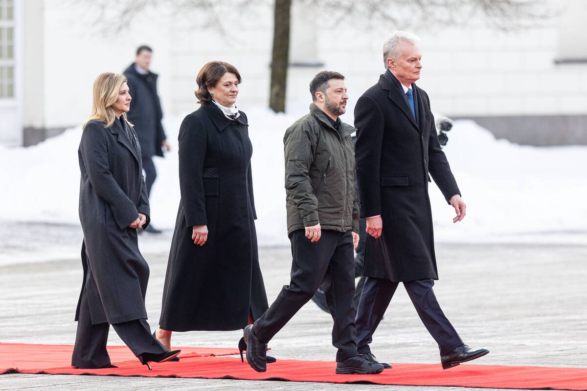 Į Prezidentūrą atvyko Ukrainos prezidentas ir pirmoji šalies ponia