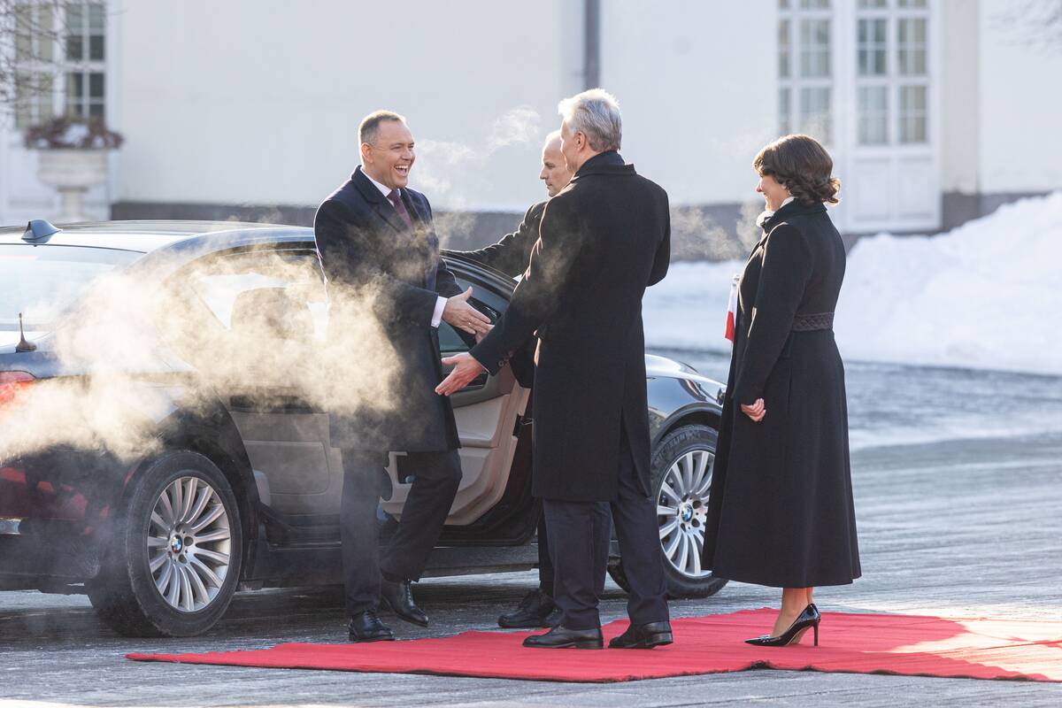 Oficiali Lenkijos pirmosios poros pasitikimo ceremonija Prezidentūroje